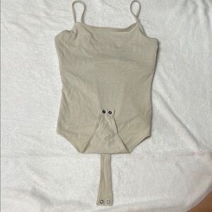 American Eagle Outfitters Cream Bodysuit